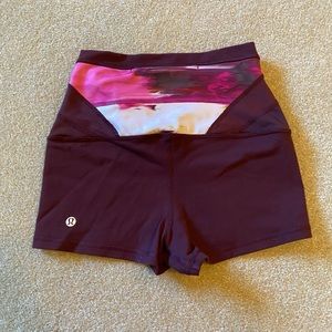 High waisted reversible lululemon shorts